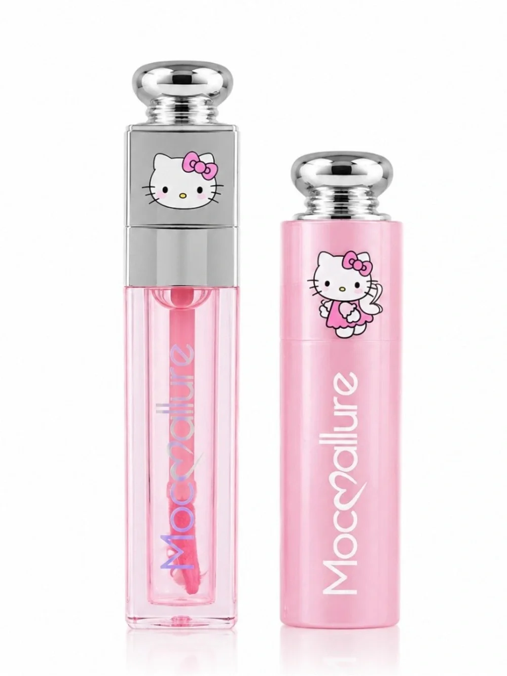 Mocallure x Hello Kitty  Pink Lip Balm & Gloss Set